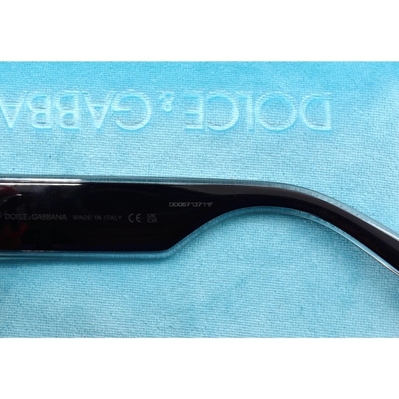 DOLCE&GABBANA DG6186 BLACK DARK GREY LENS AUTHENTIC SUNGLASSES - Picture 14 of 14